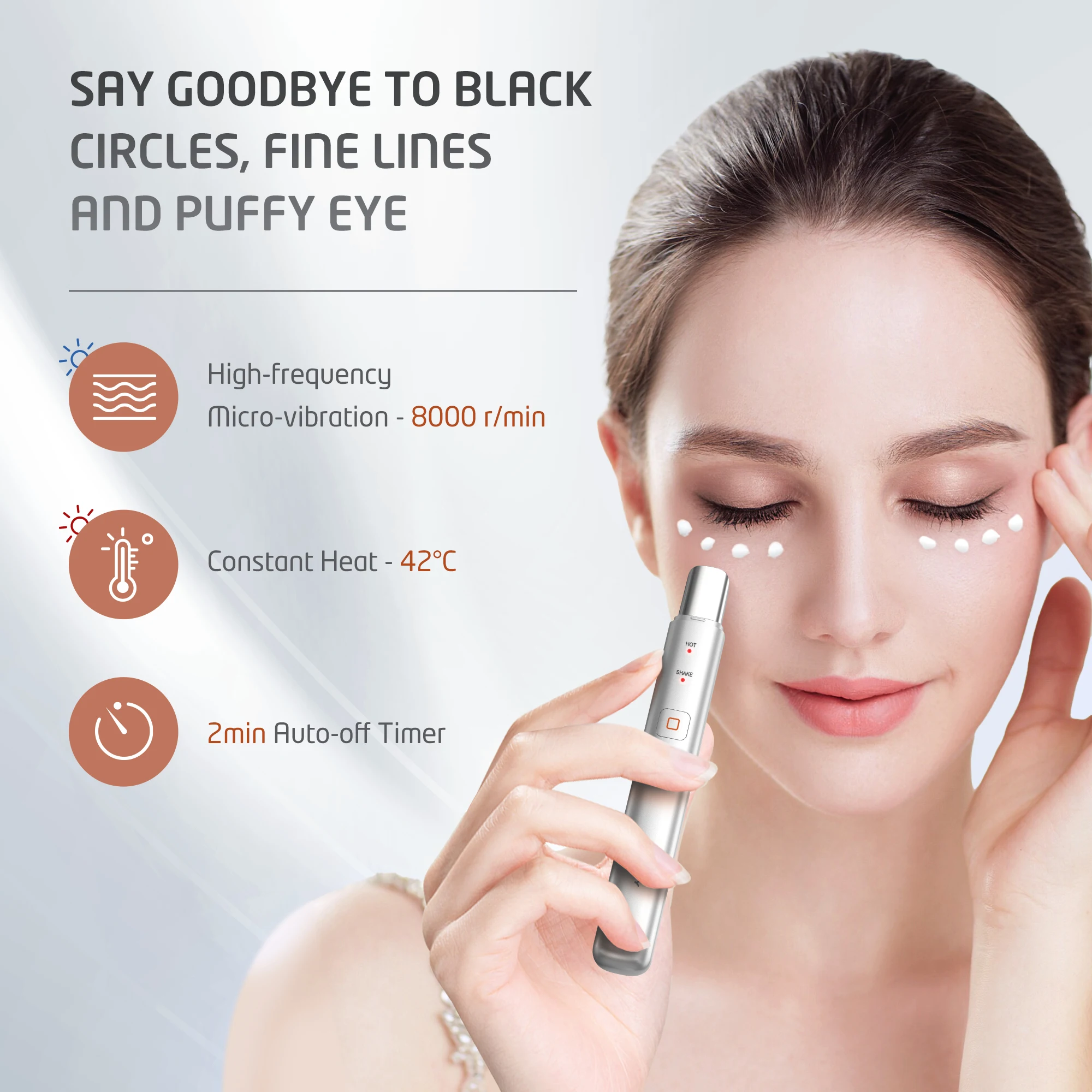 Sejoy I2 Eye Face Massager Portable Vibration Heated Eye Care  Anti Wrinkle Skin Care Tool Beauty Device