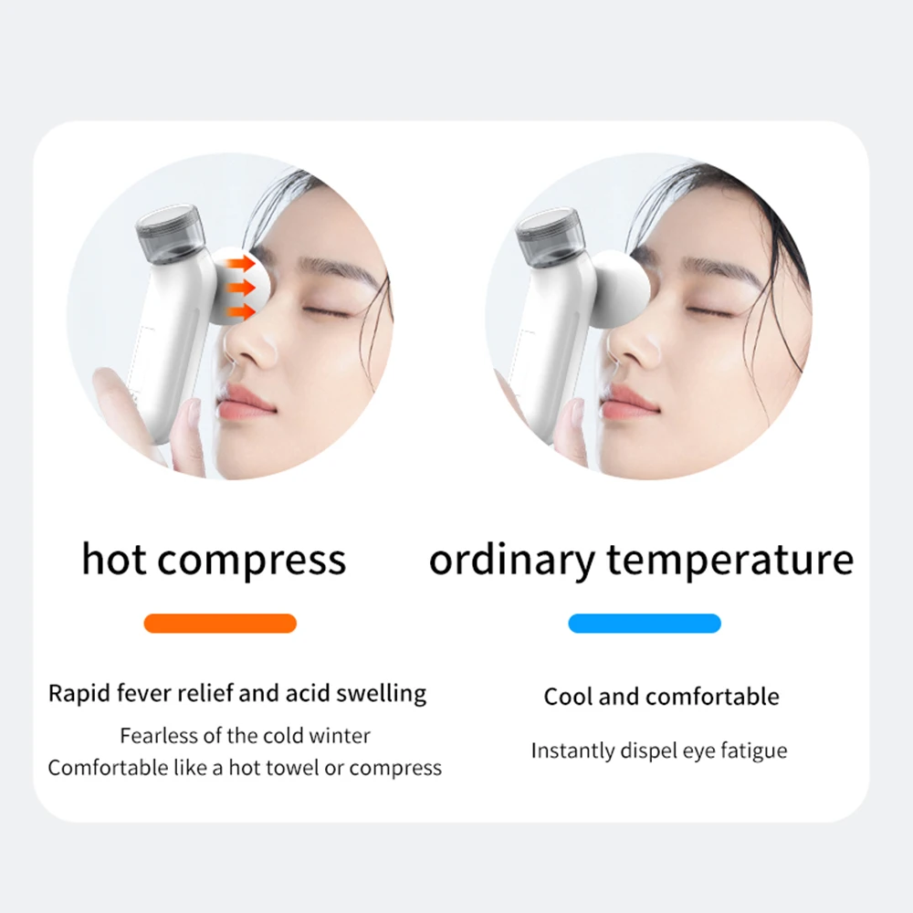 Eye Moisturizing Machine Portable Nano Sprayer Electric 3 Levels Hot Compress Relief Eyes Fatigue Dry Eye Care USB Charging