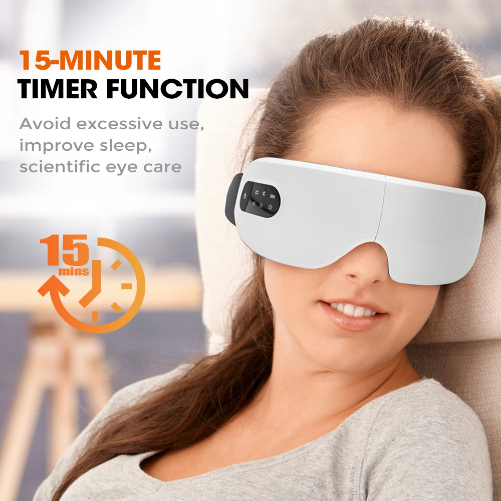 Eye Massager Vibration Hot Compress Relax Sleep Aid Remove Dark Circles Relief Fatigue Eye Care Instrument With Bluetooth Music