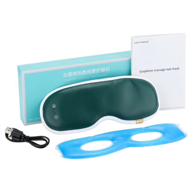 Electric Steam Eye Massager Sleeping Mask Heated Eye Resistant Remover Eye Temperature Massage Relieve Fatigue Office Eye Shade - Image 6