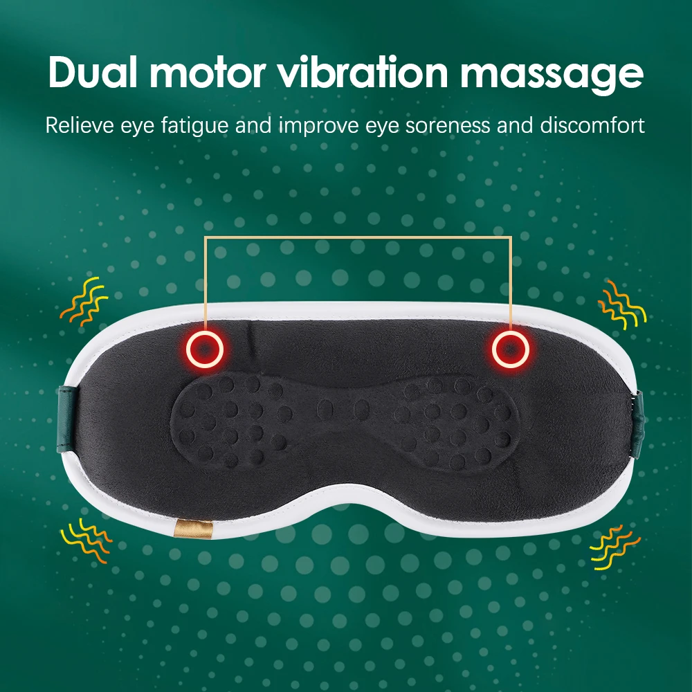 Electric Steam Eye Massager Sleeping Mask Heated Eye Resistant Remover Eye Temperature Massage Relieve Fatigue Office Eye Shade