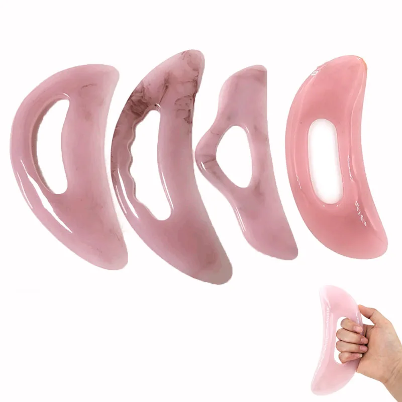 Resin Guasha Scraping Massage Scraper Acupuncture Gua Sha Board Face Neck Skin Massager Eye Care SPA Tool