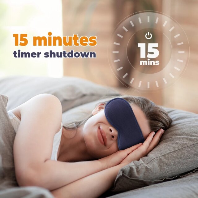 Reusable USB Electric Steam Heated Eyes Mask 3D Hot Compress Warm Therapy Eye Care Massager Relieve Tired Eyes Dry Eyes Sleep - Image 3