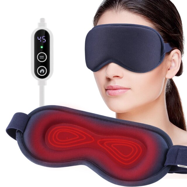 Reusable USB Electric Steam Heated Eyes Mask 3D Hot Compress Warm Therapy Eye Care Massager Relieve Tired Eyes Dry Eyes Sleep - Image 6