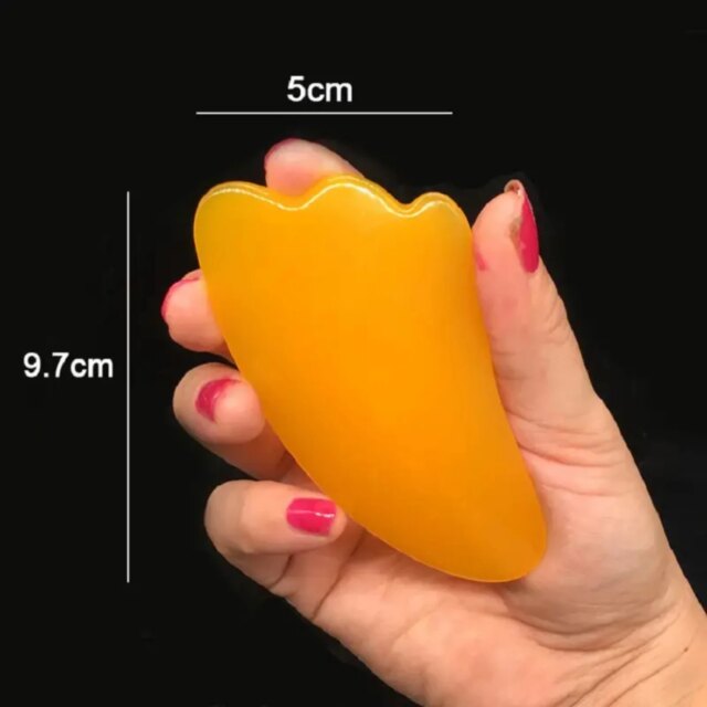 Guasha Scraping Massage Scraper, Face Massager, Acupuncture Durable Resin GuaSha Board, Acupoint Face Eye Care, SPA Massage Tool