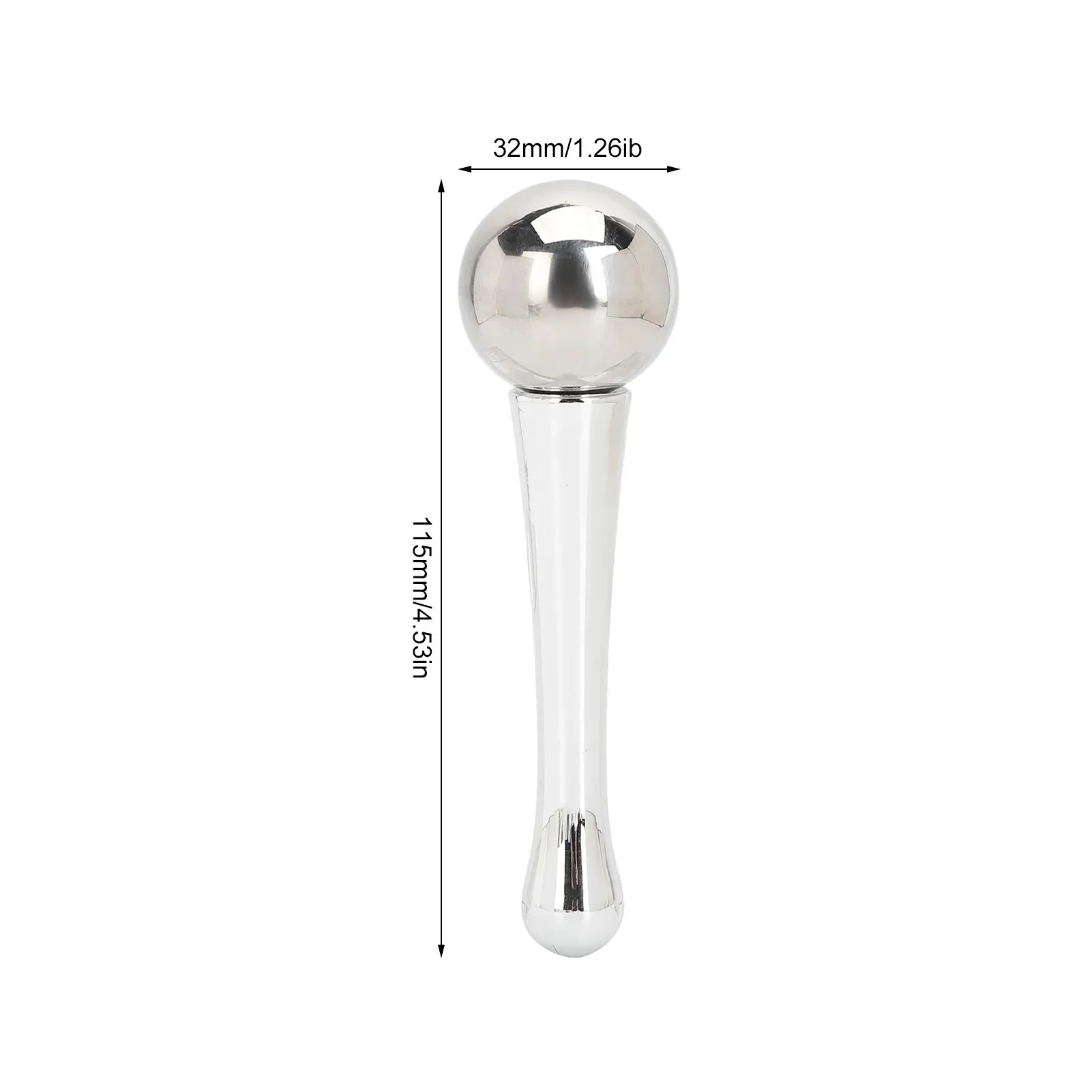 Cooling Globe 32mm Stainless Steel Ice Globe Reduce Swelling Wrinkles Massage Portable Eye Roller Stick Skin Care Supplies