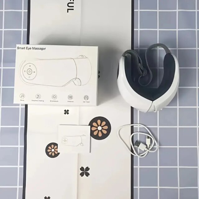 Rechargeable, Portable Eye Massager With Heat for Relaxation and Eye Care, Featuring 5 Modes to Reduce Eye Strain, Dark Circles, - Image 5