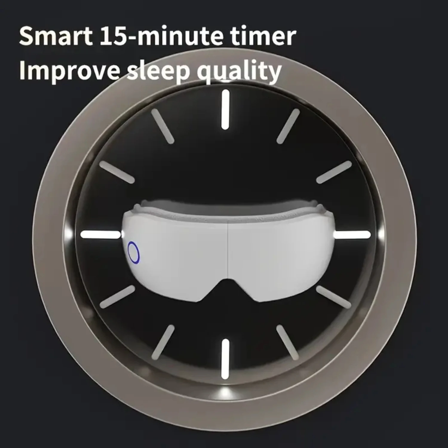 Ultimate Comfortable and Relaxing Rechargeable Smart Eye Massager with Soothing Heat for Men and Women - Highly Effective in Red