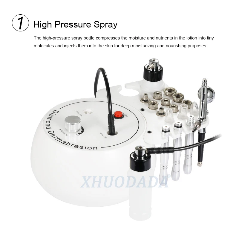 4 in1 Diamond Microdermabrasion Dermabrasion Machine Water Spray Exfoliation Beauty Machine Wrinkle Face Peeling Machine