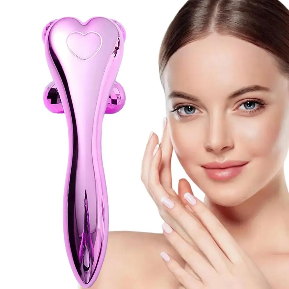 3D Roller Massager 360 Rotate Heads Y Shape Thin Face Shape Massager Lifting Edema Remover Facial Relaxation Tool