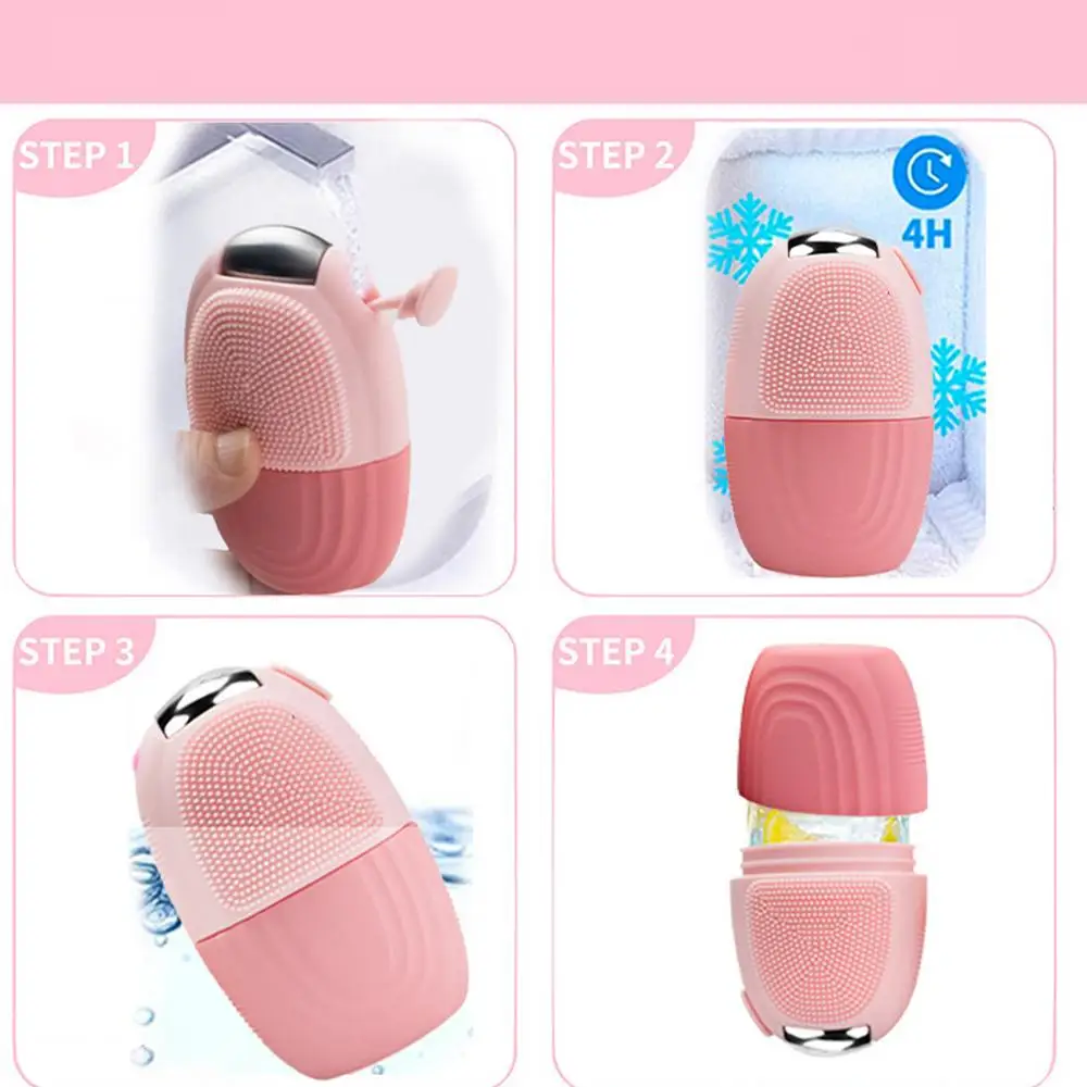 Silicone Ice Face Roller silicone face ice cube mold Face Beauty Massage Silicone Face Ice Cube Face Ice Massage Roller