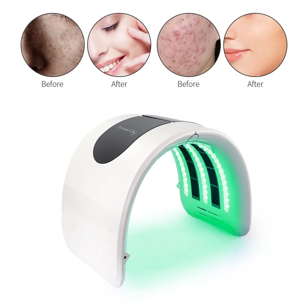 2 IN 1 Foldable 7 Color LED Photon 30-60℃ Heating Threapy Face&Body Mask Machine Salon Home Use Skin Rejuvenation Acne Skin Care