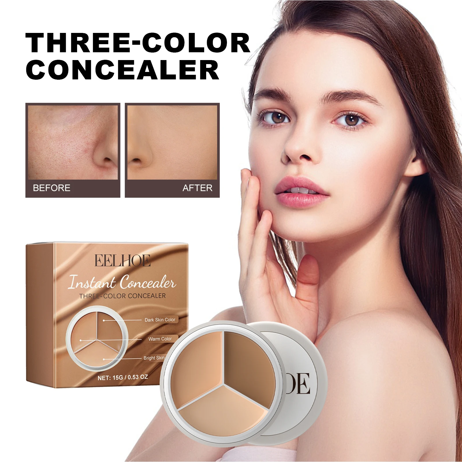 Eelhoe Cover With Concealer To Eelhoe Cover Facial Blemishes Pimples Tears Dark Circles Under Make Face For A Natural Look