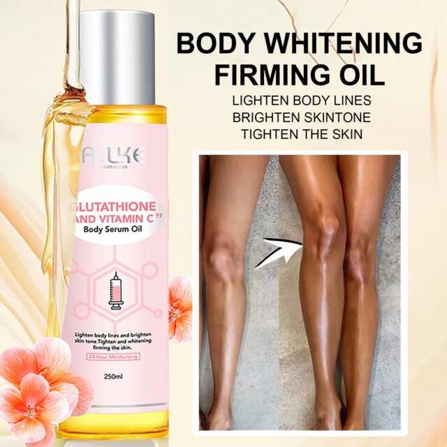 AILKE Lighten Remove Black Spots Facial Skin Care Lotion, Moisturizing Cream Body Glutathion Vitamin C Dark Skin Face New Range - Image 5