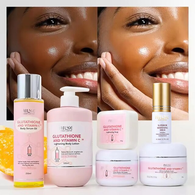 AILKE Lighten Remove Black Spots Facial Skin Care Lotion, Moisturizing Cream Body Glutathion Vitamin C Dark Skin Face New Range - Image 6