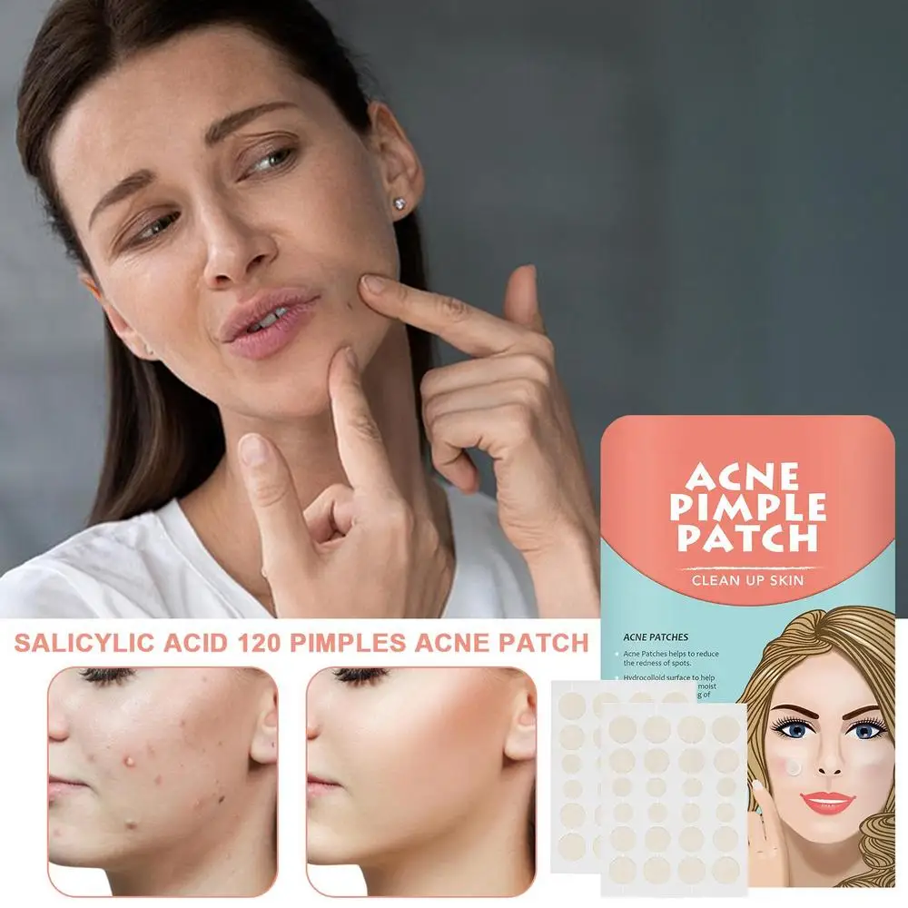 Pimple Patches For Face Hydrocolloid 120pcs Blemish Patches Acnes Dots Pimple Patches Acnes Patches For Skin Care Spot Stickers