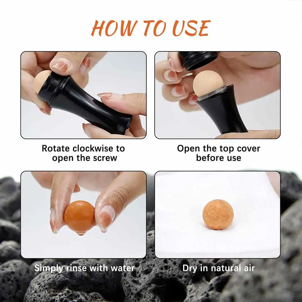 Face Roller For Oily Skin Oil Roller For Face Makeup Reusable Skincare Real Volcanic Stone Facial Tool For Face Makeup