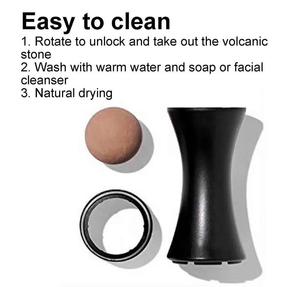 Face Roller For Oily Skin Oil Roller For Face Makeup Reusable Skincare Real Volcanic Stone Facial Tool For Face Makeup