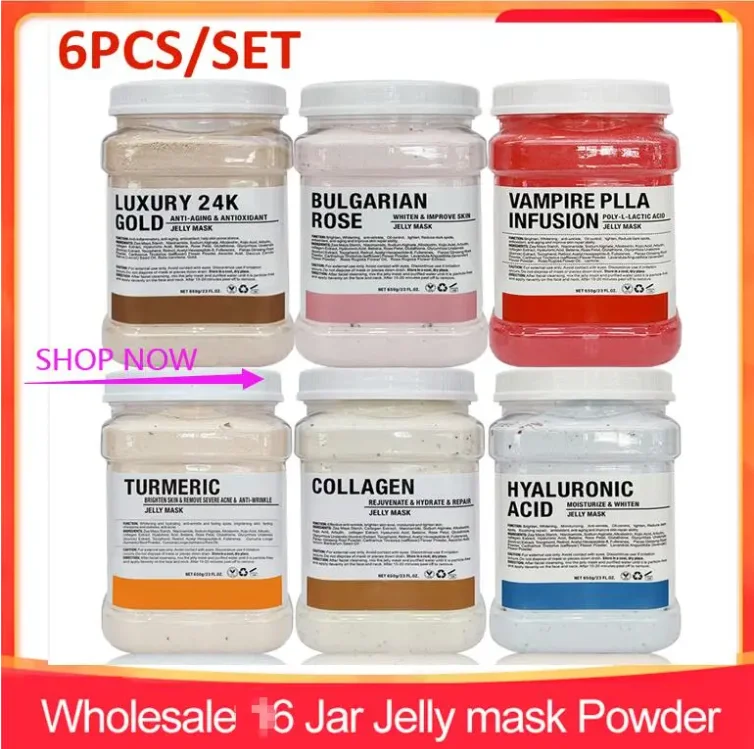 15/10/5PCS Jelly Face Mask Powder for Facials Esthetician Supplies Professional Beauty Skin Care Wholesale Bulk Hydrojelly Mask