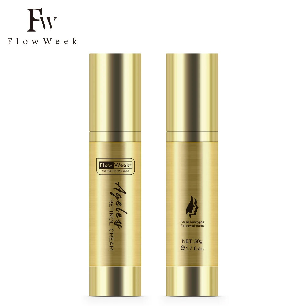 FlowWeek Retinol Firming Lifting Face Cream Anti-aging Essence Remove Wrinkle Dark Spot Collagen Moisturizing Whitening Serum