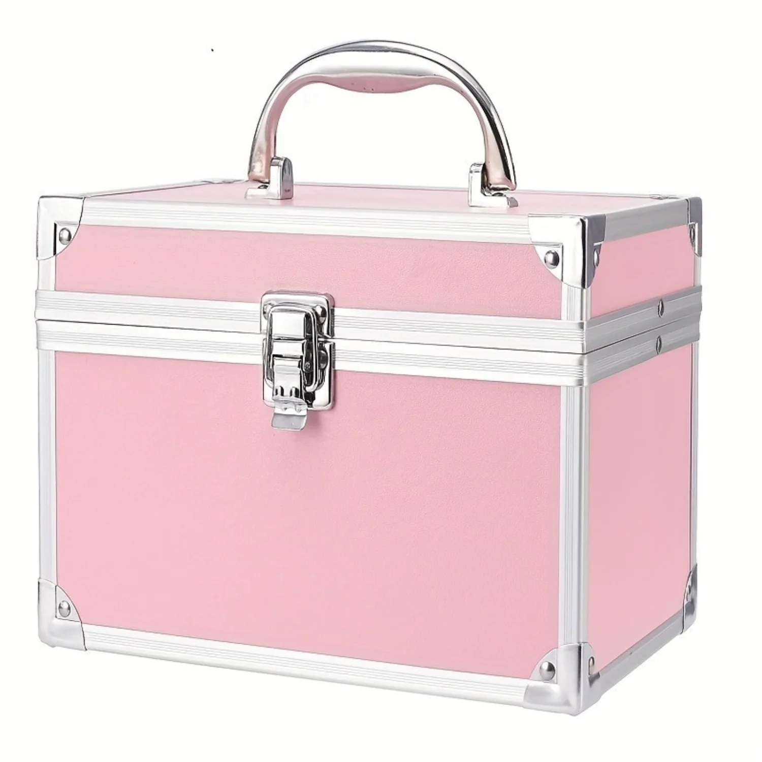 Outdoor Makeup Box Organizer w/ Mirror & Lock - Portable Travel Case for Jewelry & Tools - Gifts for Women & Girls