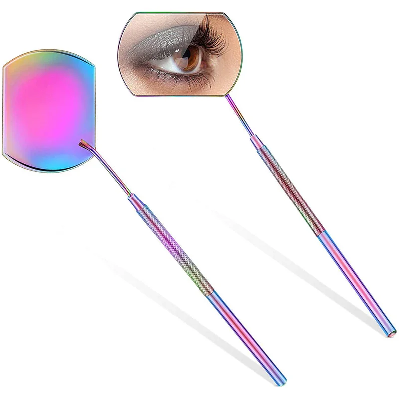 Veyes Inc Multifunction Eyelash Extension Mirror Veyelash Magnifying Beauty Long Handle Mirror For Checking Eyelash Grafting