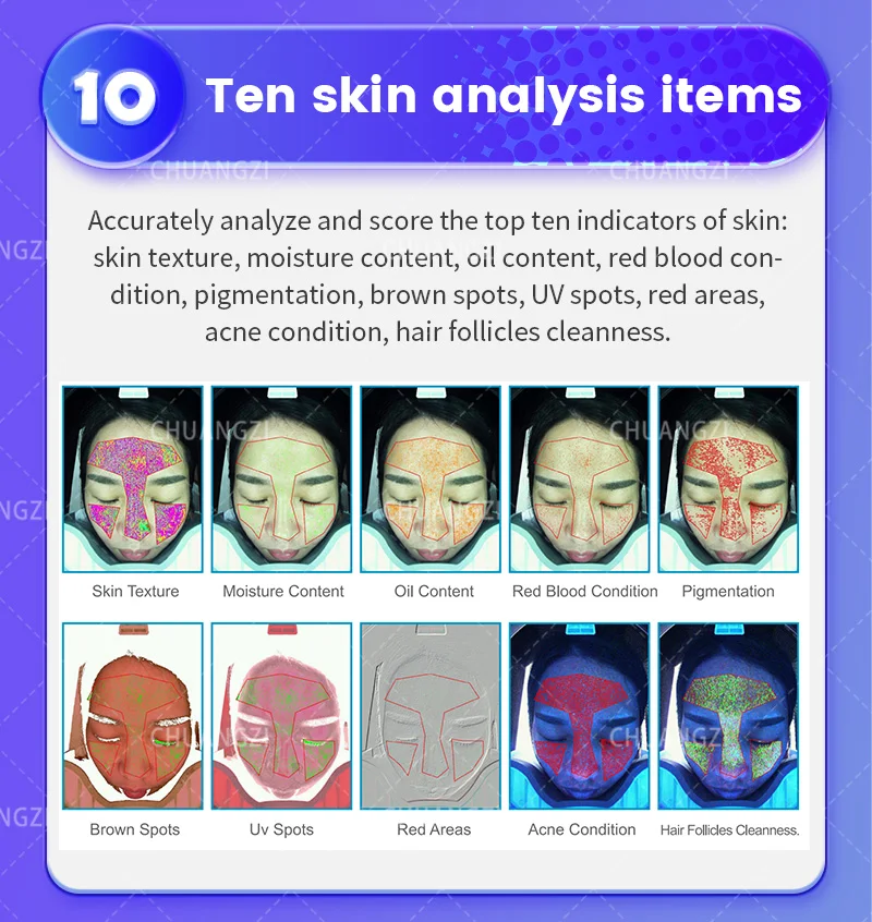 New Portable 3Dm Magic Mirror Digital Professional Facial Analysis Machine Beauty Equipment Salon 2024