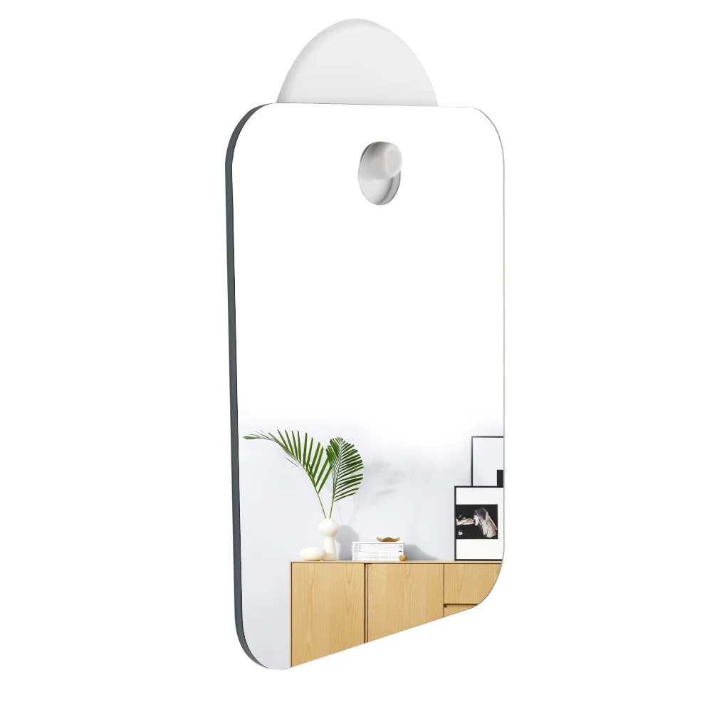 1pcs Acrylic Mirror With Wall Suction Shower Mirror For Man Shaving Women Makeup Portable Travel Bathroom Accessories