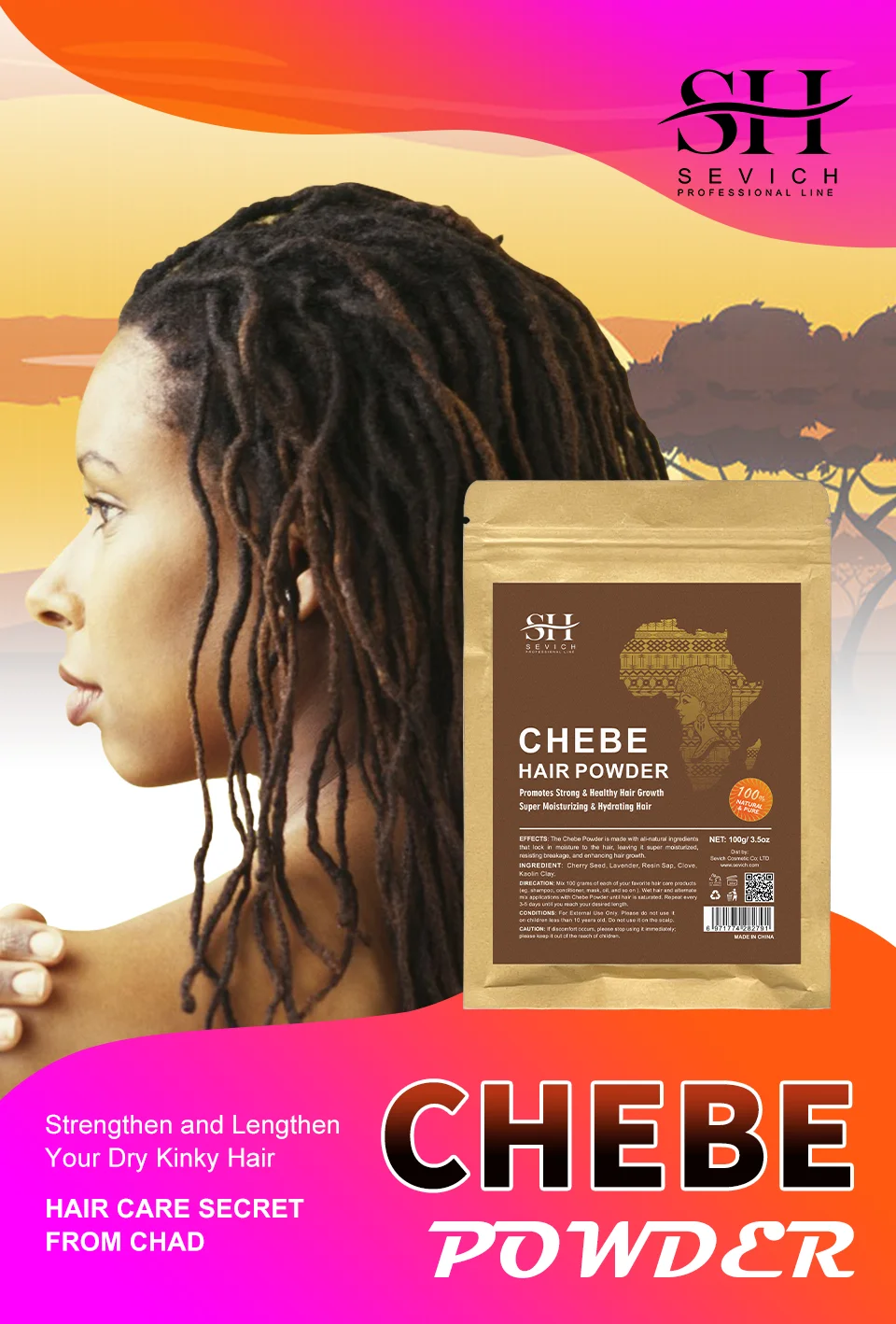 Fast Hair Growth Products African Chebe Powder Hair Growth Oil Hair Loss Treatment Chebe Hair Mask Anti Hair Break Products