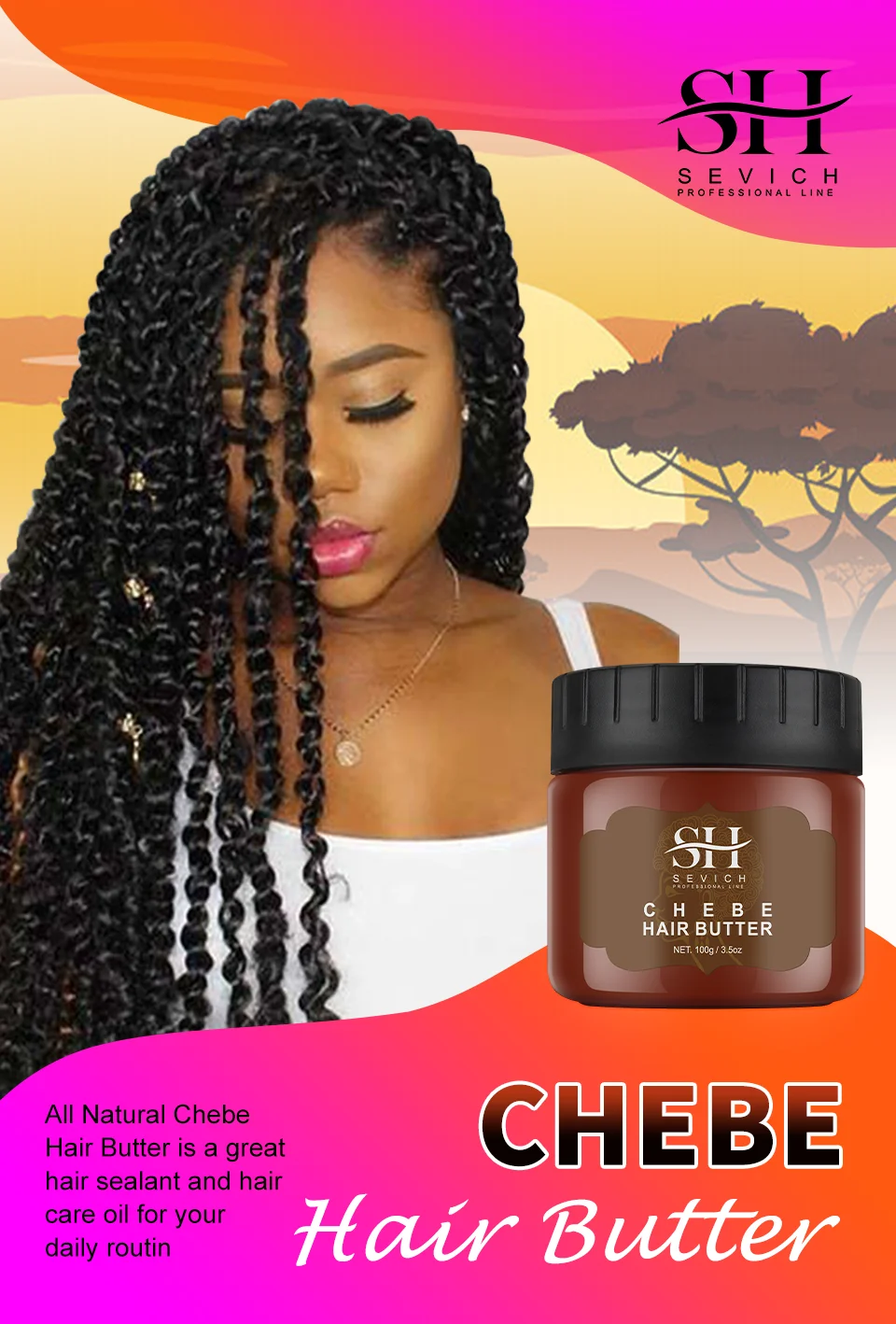 Fast Hair Growth Products African Chebe Powder Hair Growth Oil Hair Loss Treatment Chebe Hair Mask Anti Hair Break Products