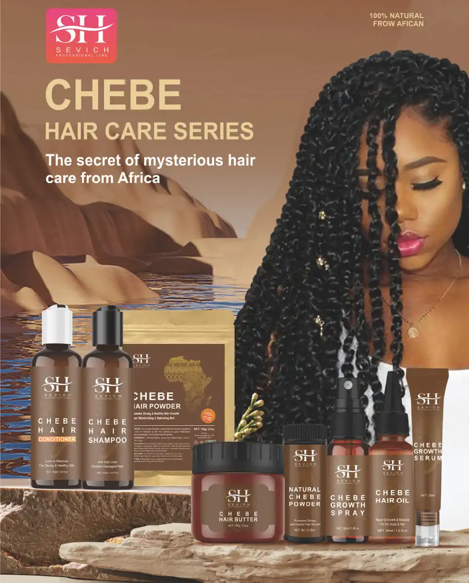 100% Chebe Set Fast Hair Growth Set Chebe Oil Traction Alopecia Anti Break Loss Chebe Powder Africa Chad Hair Loss Treatmen