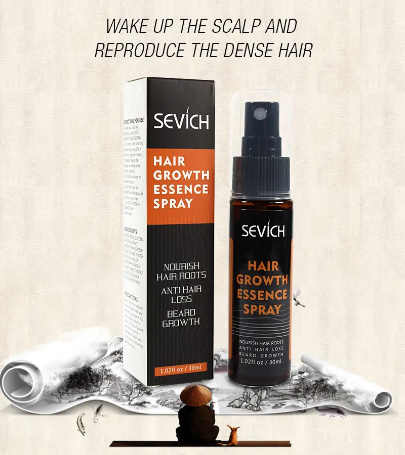 Sevich Ginger Fast Hair Growth Spray Anti Preventing Hair Loss Liquid Damaged Hair Repair Growing Spray Anti-Loss Hair Treatment