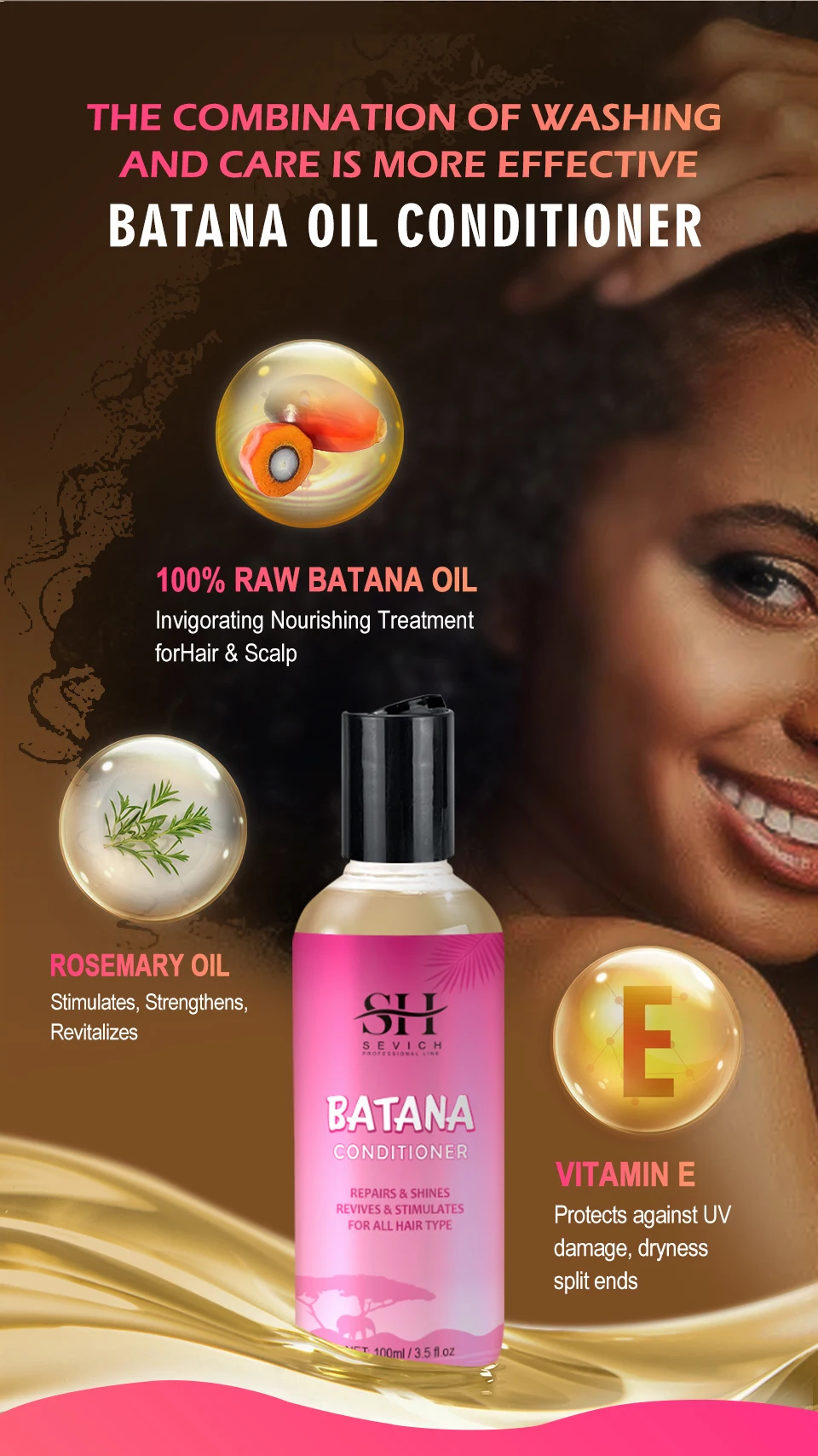 5PCS 100% Batana oil hair growth set African fast hair growth batana Hair Mask Anti hair loss break hair regrowth treatment