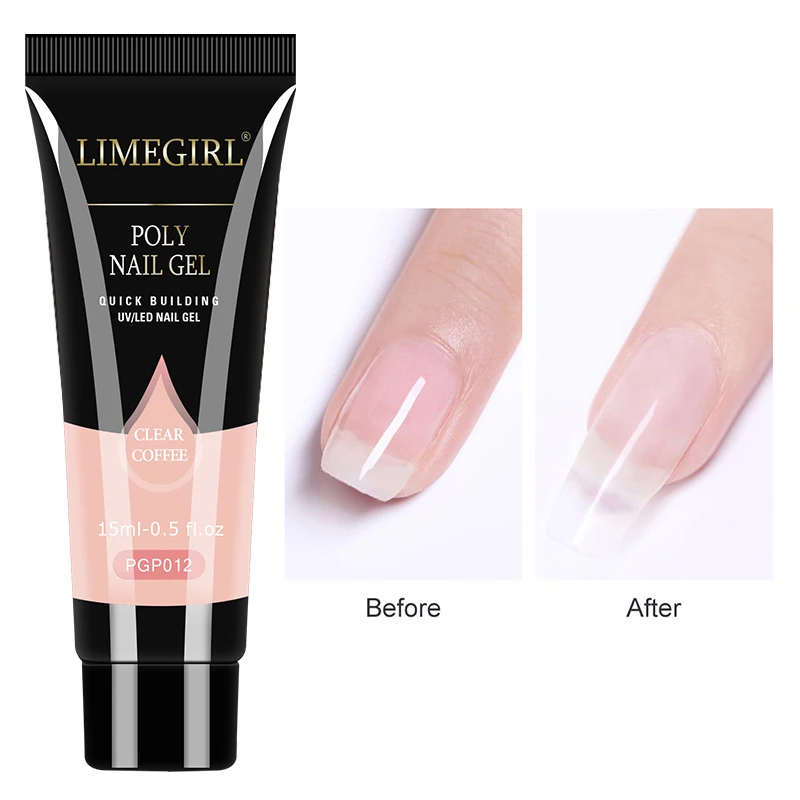 LIMEGIRL 15ml Nail Extension Gel Set Quick Extend Mold Nail Kit Gel Set For Manicure Tools Vernis Semi Permanent Set