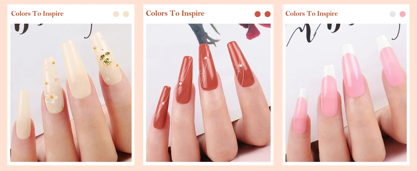 Coscelia Manicure Kits with 40PCS Nail Gel Polish Nail Lamp Matte Top and Base Coat Nail Cleaner Brush Nail Art Design Tools