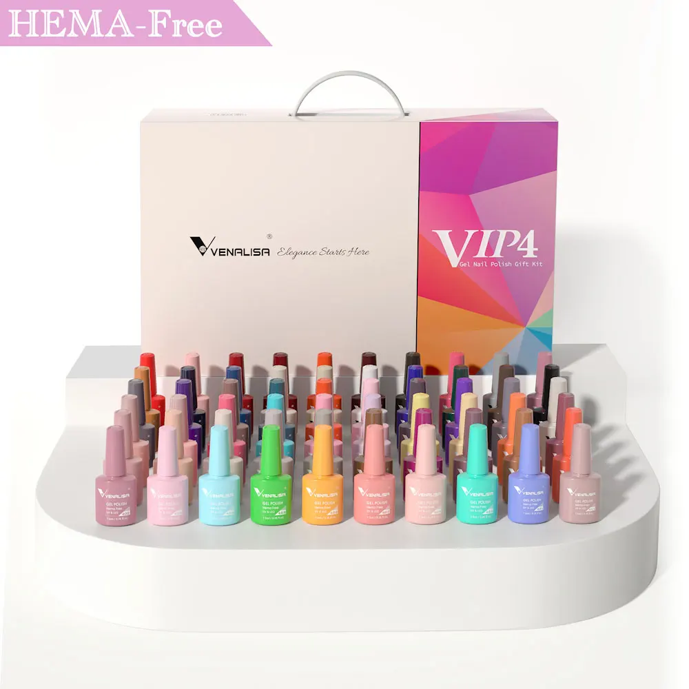 Venalisa VIP Kit 36/60 Colors Nail Gel Polish Set Fast Delivery Soak Off UV LED Base Coat Topcoat Color Book Nail Manicure Gel