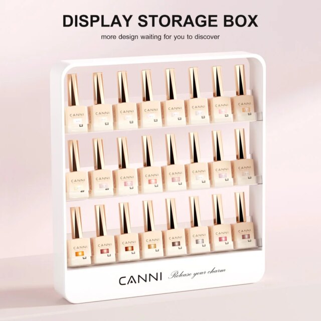 Nail Gel Display Storage Box (not with the gel) HEMA FREE VIP Kit VENALISA Gel Nail Polish Set CANNI Full Coverage Nail Manicure - Image 5
