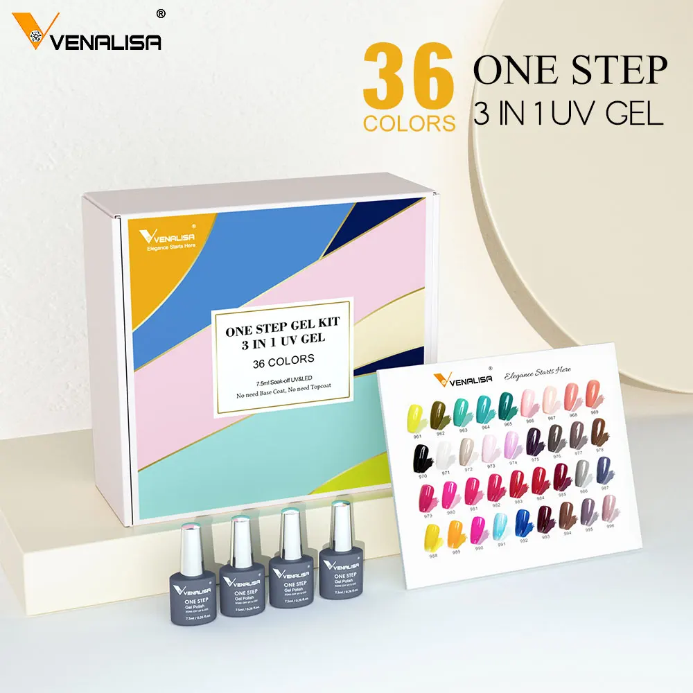 Nail Gel Display Storage Box (not with the gel) HEMA FREE VIP Kit VENALISA Gel Nail Polish Set CANNI Full Coverage Nail Manicure