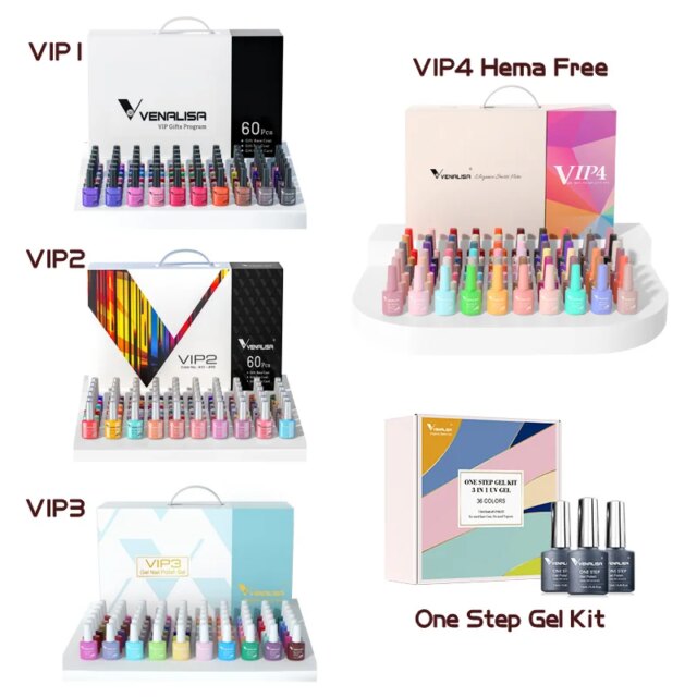 7.5ml VENALISA Gel Nail Polish Set VIP3 Gel Nail New Arrival Nail Varnish Kit Luxury Upgraded Gel Lacquer Nail Manicure - Image 6