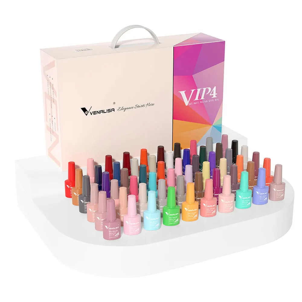 36/65pcs Venalisa Nail Polish Kit VIP Upgraped Gel Lacquer Luxury Color Nail Gel Soak Off UV LED Long Lasting Nail Varnish Set