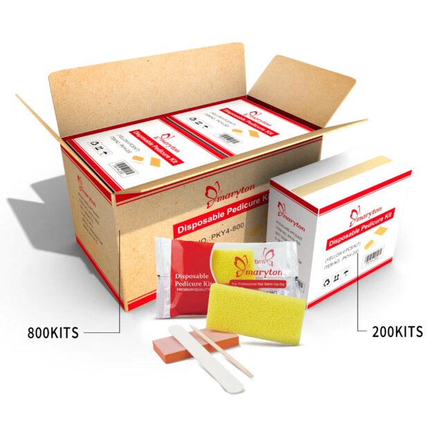 800 Sets Disposable Pedicura Kits Nail Care Cuticle Remover Sanding File Accessories Supplies - Image 4
