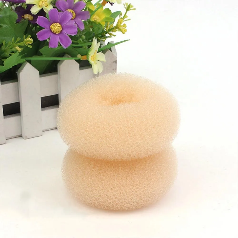 Plate Hair Donut Hair Bun Maker Roller DIY Magic Elastic Foam Sponge Hair Styling Tools Princess Hair Accessories Updo