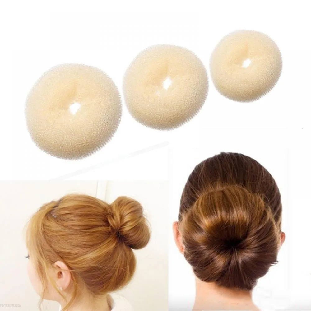 Plate Hair Donut Hair Bun Maker Roller DIY Magic Elastic Foam Sponge Hair Styling Tools Princess Hair Accessories Updo