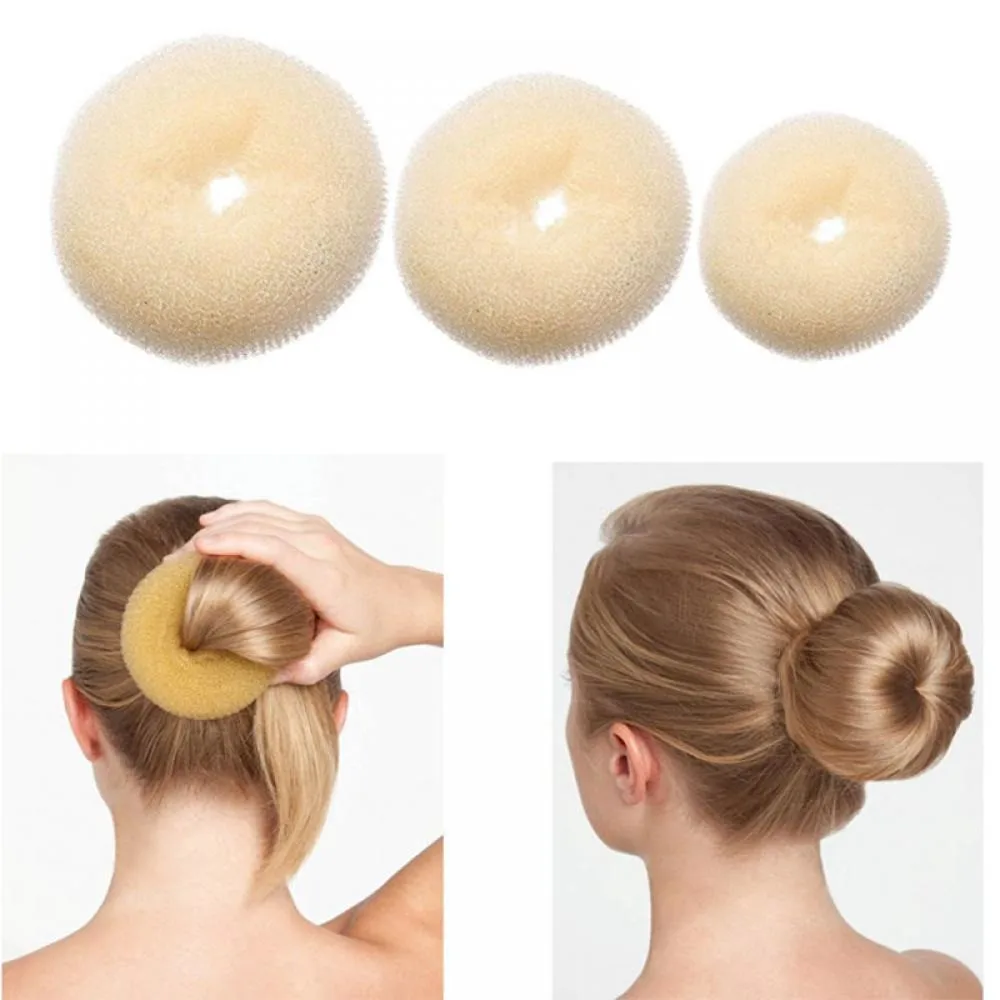 Plate Hair Donut Hair Bun Maker Roller DIY Magic Elastic Foam Sponge Hair Styling Tools Princess Hair Accessories Updo