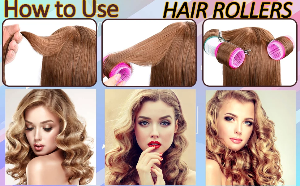 New Hair Curler Plastic Self-adhesive Hair Curlers Lazy Air Bangs Curling Tube Eight-character Bangs Curling Hairdressing Tools