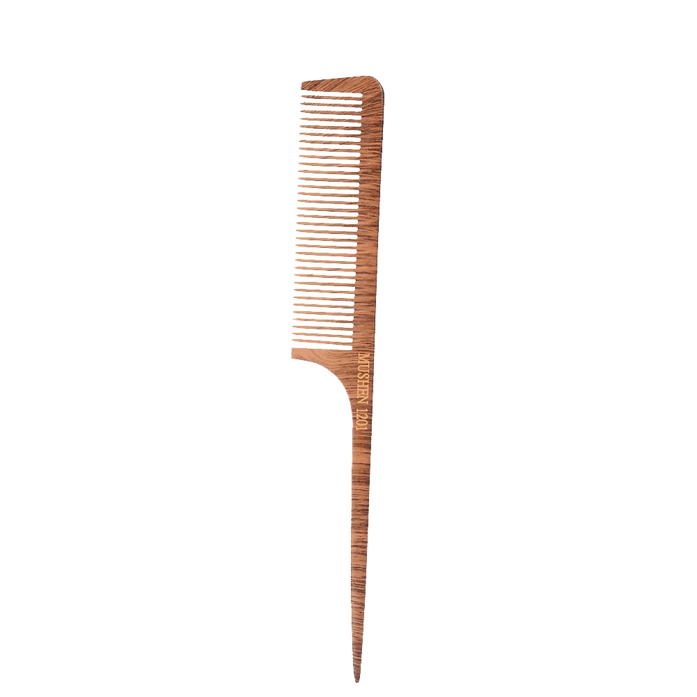 1Pcs Natural Pear Wood Comb Anti-Static Handcrafted Fine Tooth Comb Massage Head Classic Comb Hair Styling Hair Care Tool