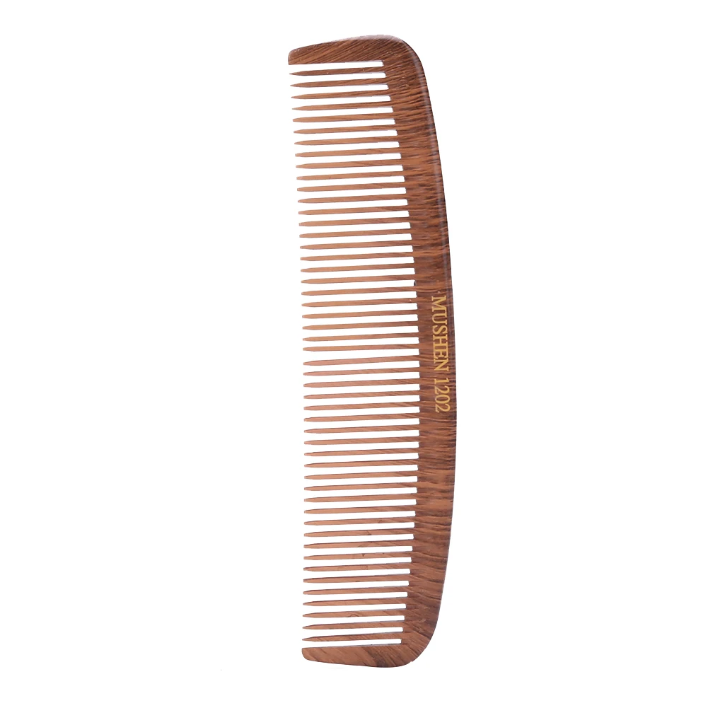 1Pcs Natural Pear Wood Comb Anti-Static Handcrafted Fine Tooth Comb Massage Head Classic Comb Hair Styling Hair Care Tool