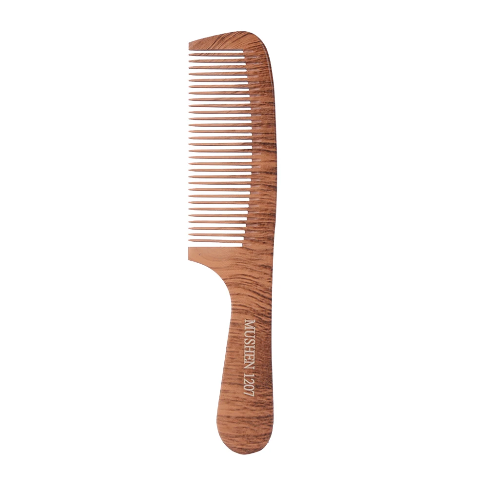 1Pcs Natural Pear Wood Comb Anti-Static Handcrafted Fine Tooth Comb Massage Head Classic Comb Hair Styling Hair Care Tool