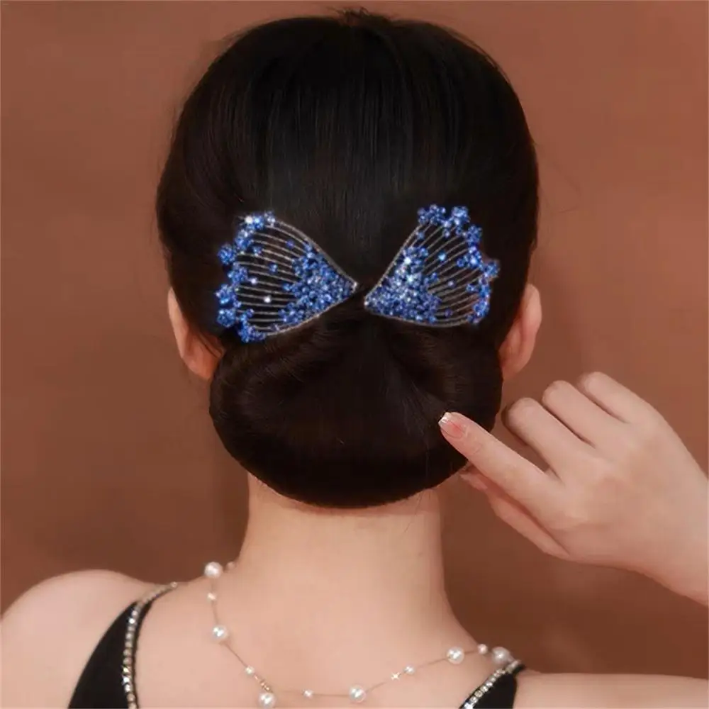 Korean Style Women's Hair Twister Crystal Curler Exquisite Temperament Hairpin Curling Hair Hairpins Elegant Hair Accessories