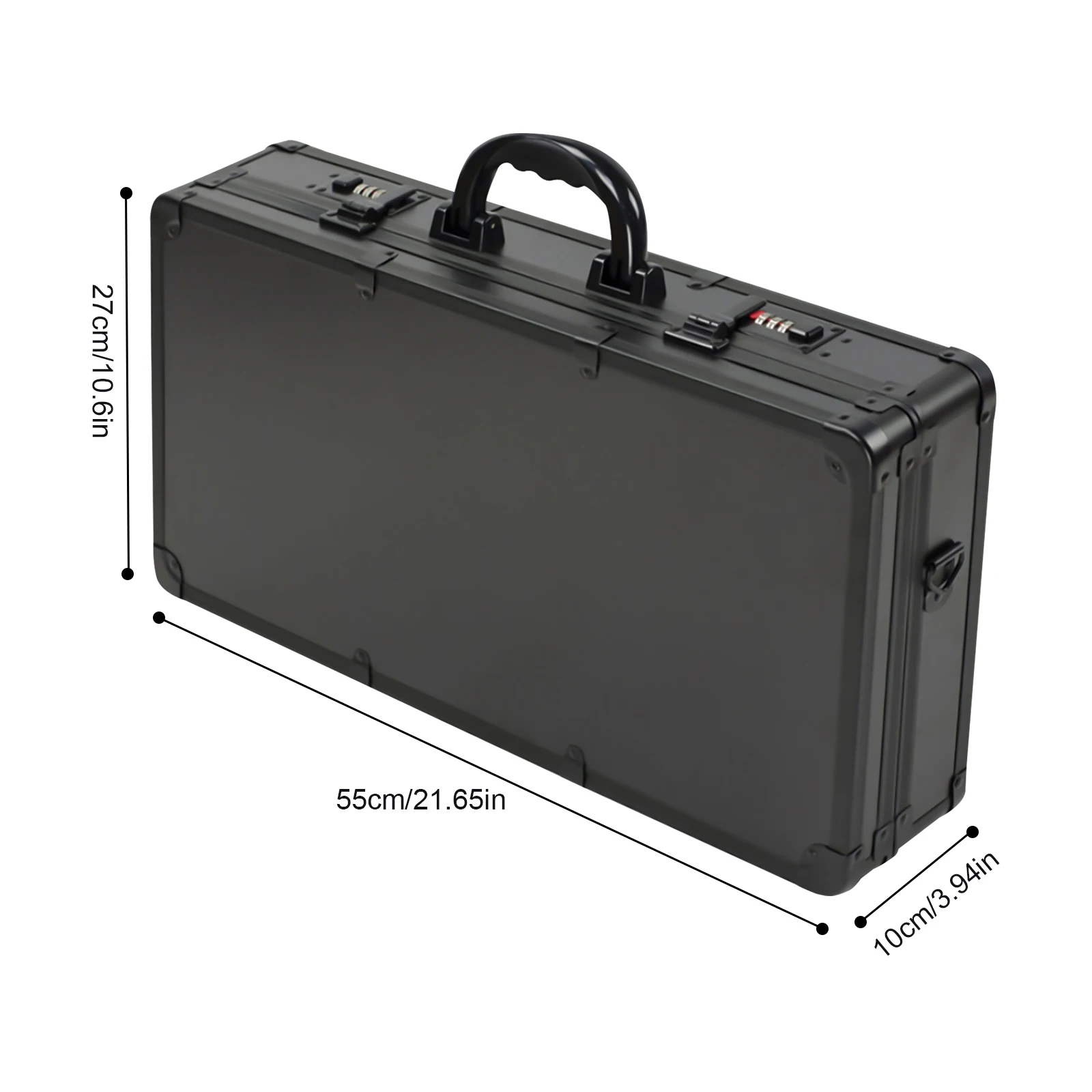 Black Barber Tool Travel Case Hairdresser Salon Storage Case Portable Large Capacity Styling Accessories Barber Bin with lock